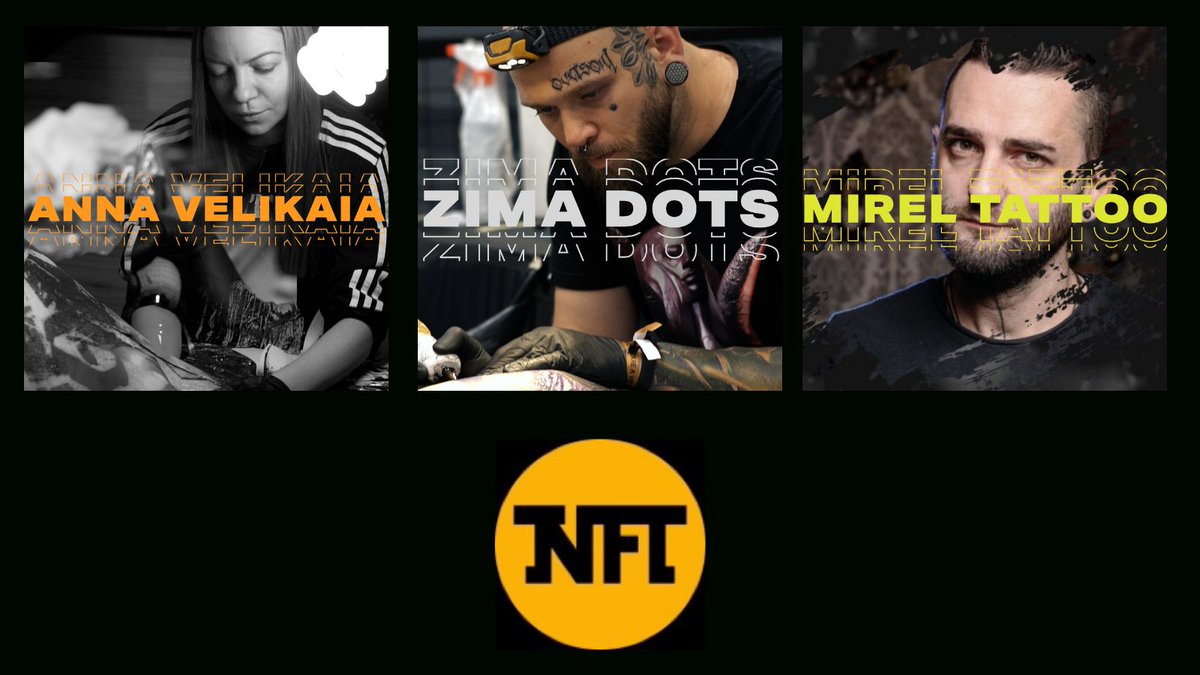 Today we are presenting more artists who have signed up for our #NFT platform‼️🔥

Anya Velk [Instagram:@anyavelk]
Zima Dots [Instagram:@zimadots]
Mirel Tattoo [Instagram:<a href="/mireltattoo/">Mirel Tattoo Artist</a>]

Send 3 of your works to📩 nft-sing-up@tattoomoney.io

 #nftartist  #tattoo #tattooart #Crypto