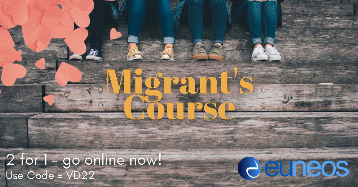Give your colleague a Valentine's Day gift! Bring a friend to online courses of Euneos! TWO at the price of ONE! The offer valid for 10-15 Feb 2022. Check ”Migrants’  course: Let’s use ICT in teaching and learning of migrant students”, 21-24.2. 2022 in euneoscourses.eu