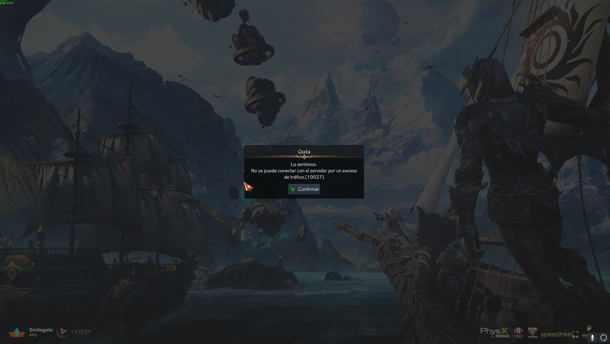 Una cosa es que haya colas y otra que no me deje ni siquiera apuntar a la cola... @PlayLostArkES