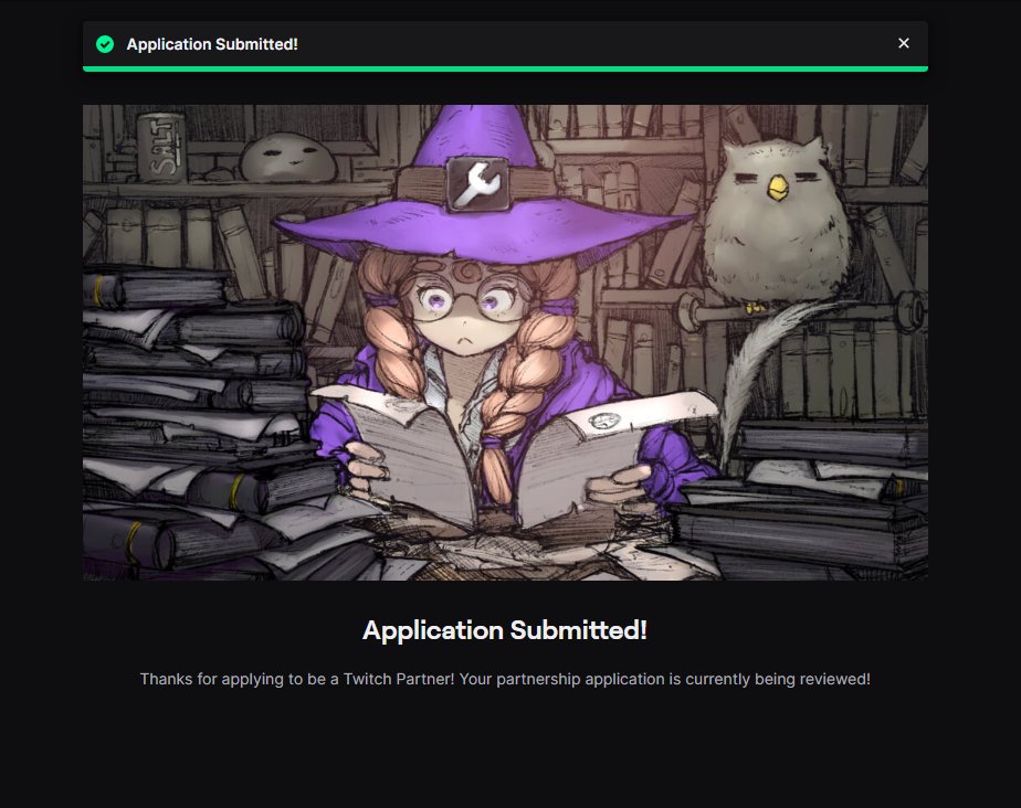 The grind has been crazy, everyday for about 2 months now, I'm so grateful for everybody who's stopped by and watched/chatted, and being able to apply for Partner is personally a huge achievement, I'll keep the grind up and see where it takes me. :] ❤️