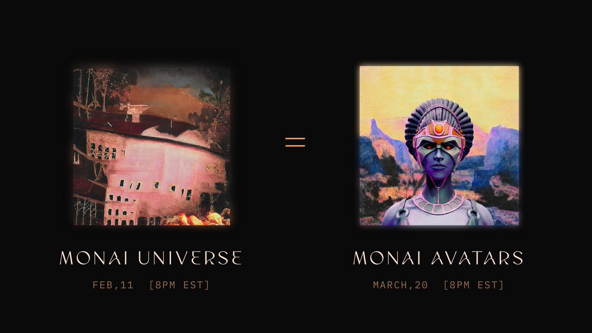 Public + Holder Mint is LIVE 🚨

Get a MONAI Universe TODAY! 

1 MONAI = 1 MONAI Avatar

Mint here: monai.ai

#NFTCollection #NFTCommunity #generativeart