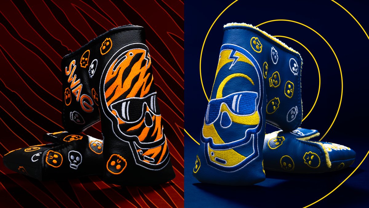 swaggolfco's tweet photo. Do St. Louis fans cheer for their ex today? Do Detroit fans feel like they finally made it to the big show? No matter who you are pulling for, we've got you covered.
Grab a CIN or LA Skull Cover available now on https://t.co/oIZCfbnmIe #yesmallets #SuperBowl https://t.co/dtPGA5EBVg