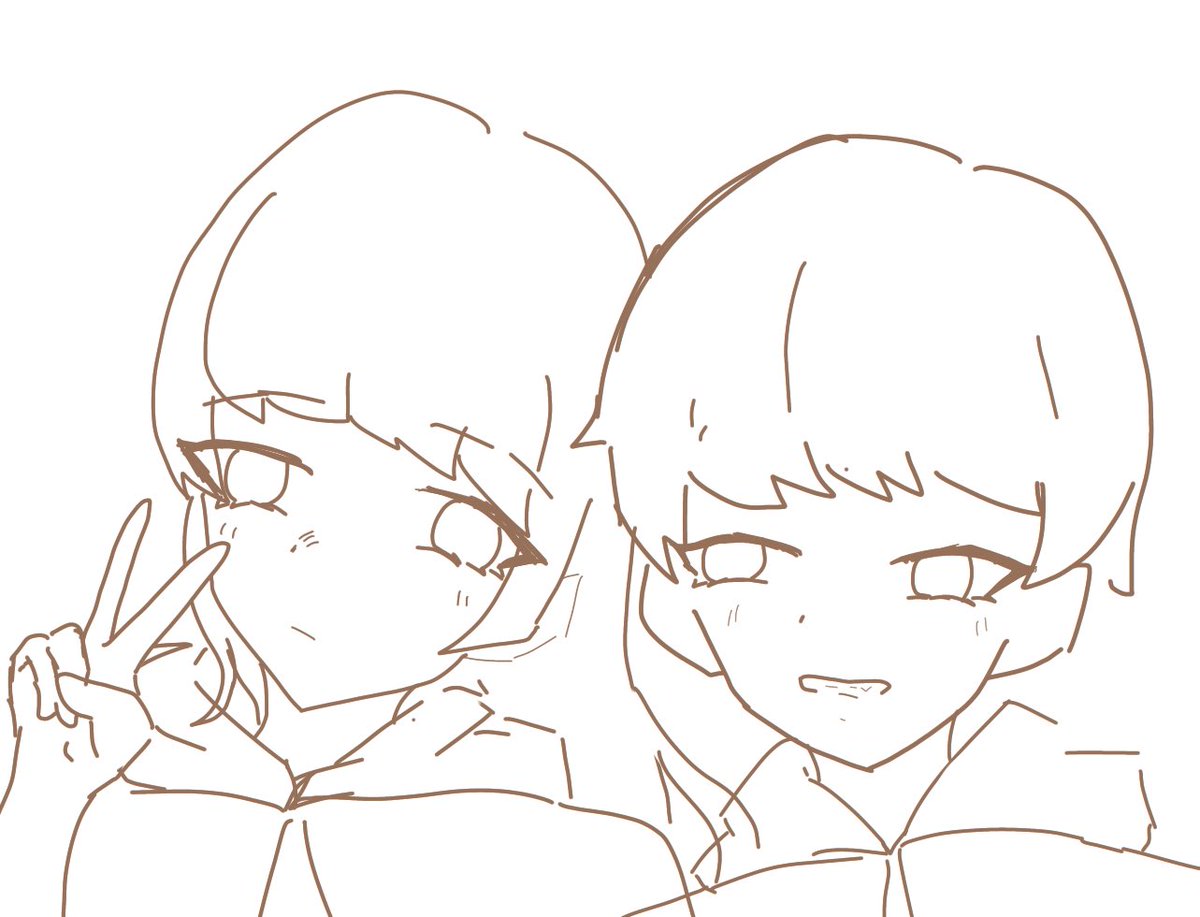 ちー 描きました イラスト フリーアイコン ペア画 フリーペア画 フリー線画 T Co Xsnqicvmpu Twitter