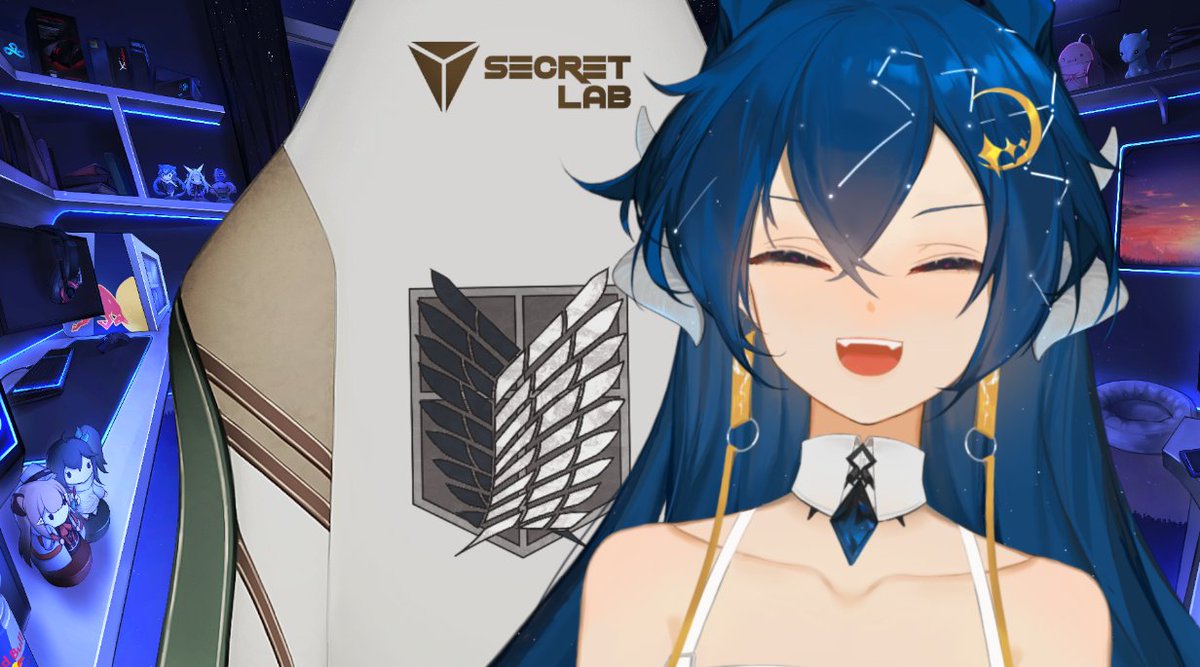 viennavtuber's tweet image. Ive got a new @secretlabchairs on stream and so could you!

I'm giving away a new Attack on Titan chair!
To enter:
💫follow/RT this post
💫follow @secretlabchairs 

Comment why you could use a new gaming chair

One winner on 03/10
or cop one for yourself: 
bit.ly/3uLrgs5
