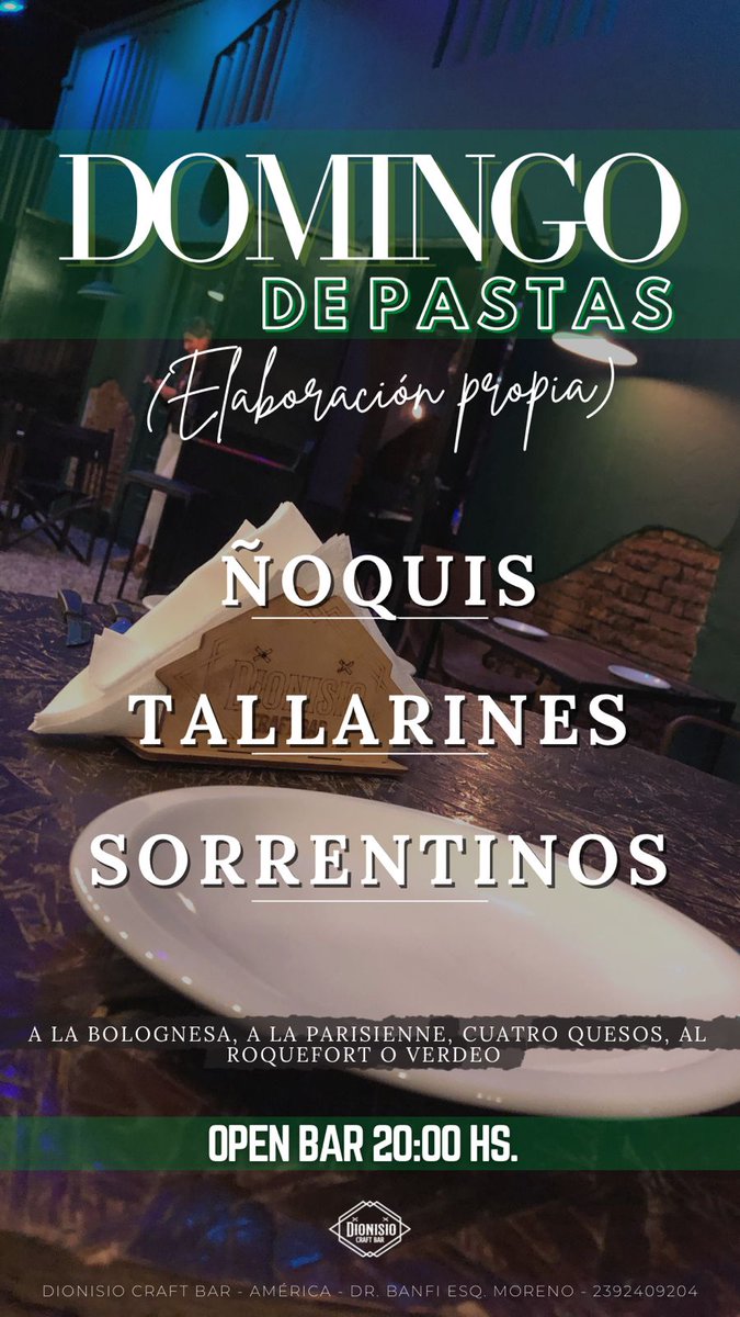 Domingo de pastas🤤
Te esperamos 🙌