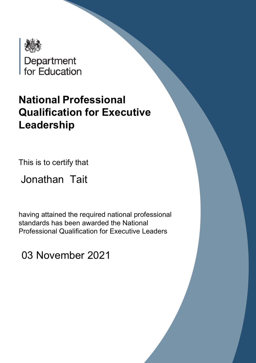 Jon Tait 🎓 (@teamtait) on Twitter photo Logistically more difficult due to Covid and having to do it all online, but big thanks to <a href="/Ambition_Inst/">Ambition Institute</a> for all their support and input during my NPQEL over the past 12-18 months. Very pleased and proud to find out that I passed after my assessment submission in Nov 👍🏻😊 Logistically more difficult due to Covid and having to do it all online, but big thanks to <a href="/Ambition_Inst/">Ambition Institute</a> for all their support and input during my NPQEL over the past 12-18 months. Very pleased and proud to find out that I passed after my assessment submission in Nov 👍🏻😊