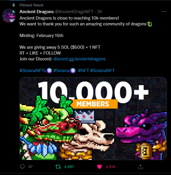 edunft_'s tweet photo. @GiveAwayHost @AncientDragoNFT done https://t.co/zLwKgJ623D