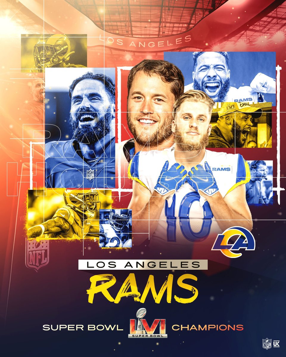 NFLUKIRE's tweet photo. The @RamsNFL are SUPER BOWL CHAMPIONS!

#SBLVI https://t.co/gT798D8xUk