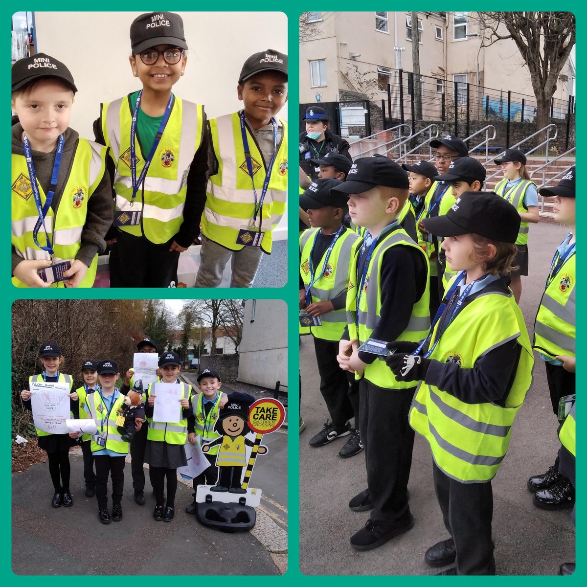 Pilgrim_School's tweet photo. 👮Introducing our Year 4 Mini Police!👮‍♀️

They have patrolled our playgrounds and supported children at breaktimes and lunchtimes, learned about the importance of online safety and launched a road safety campaign to help make roads around our school safer. Well done, Year 4! https://t.co/XDQL66rOiq