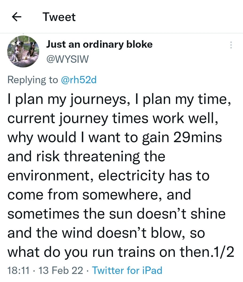rh52d's tweet image. Current journey times are not bad, but better is better; why didn't we stay with dial-up internet or indeed the horse and canal boat? Times move forward, staying at 125mph doesn't make sense in long term. #HS2 is about #RailCapacity even more than speed and journey times.