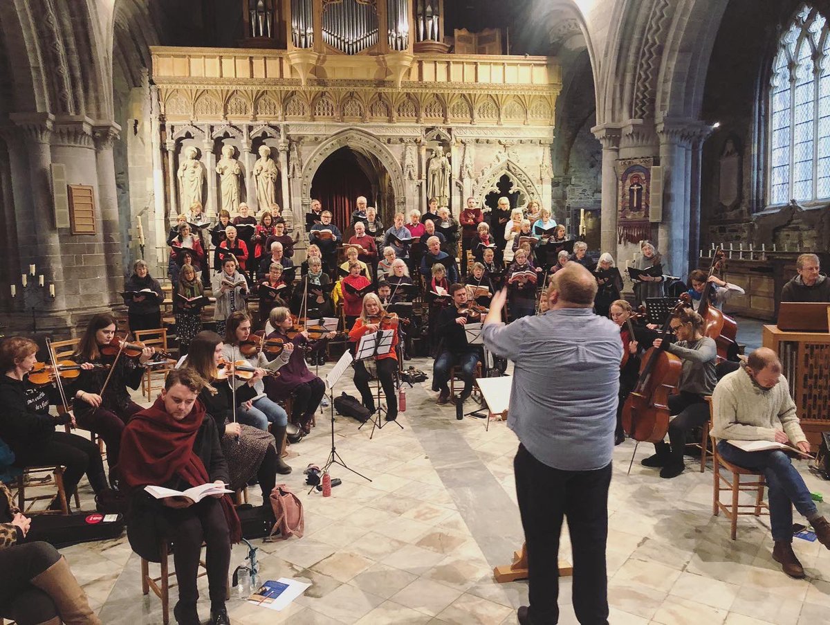 From before the holidays- a lovely “breathtaking performance of Handel’s Messiah” with <a href="/BSinfonietta/">British Sinfonietta</a> and <a href="/CorDyfedChoir/">Côr Dyfed Choir</a> as soloist after a messiah performance with @eboracumbaroque the night before!