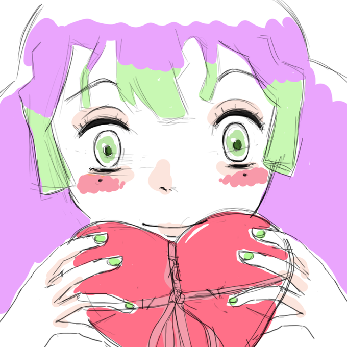 ぺん✐さんがTwitterに投稿した甘露寺蜜璃(鬼滅の刃)のイラスト。