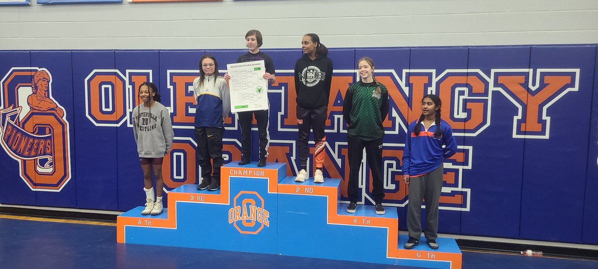 JamieLeeseberg's tweet photo. Tough competition today. Emily ends the day in 3rd. Kennedi and Cassidy both get a win at Districts. Exciting day for @GahannaLHSWREST https://t.co/reOyn0fYbJ
