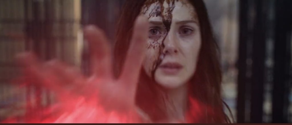 Elizabeth Olsen as the #ScarletWitch in the Doctor Strange int he Multiverse of Madness 2nd trailer