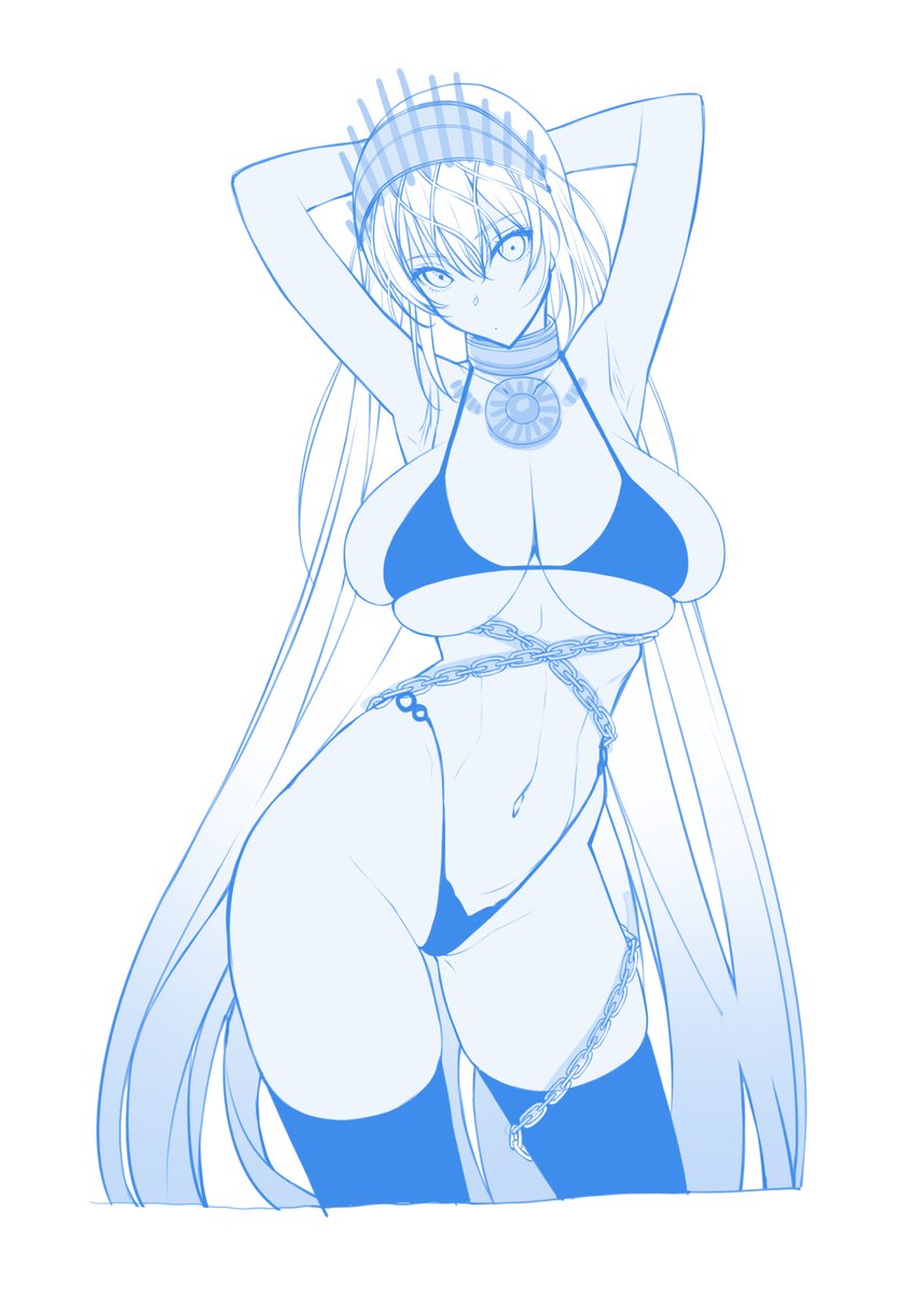 ゼノビアrkgk ワンドロに挑戦したけどクリンナップで時間切れ…_(:3 」∠ )_  #FGO #今日のワンドロ 