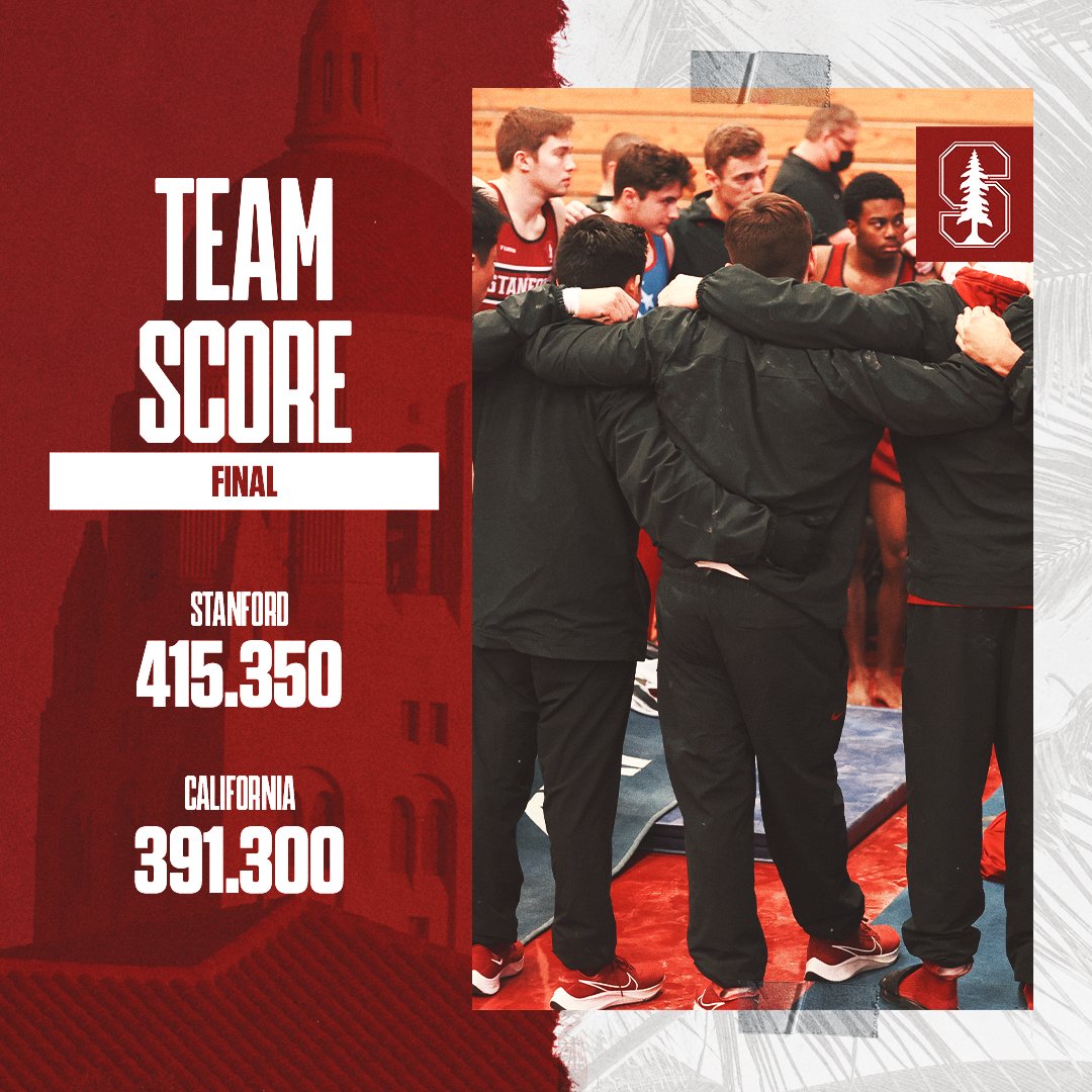 StanfordMGym's tweet photo. Win » 🌲

No. 1 Stanford turns in a season-high 415.350 to win The Big Flip Open!

#GoStanford https://t.co/aH2w4uXOKB
