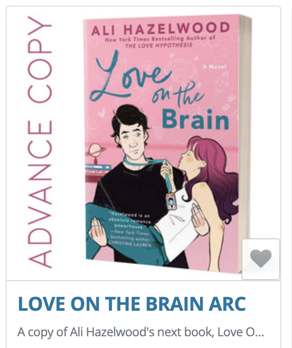 EverSoAli's tweet photo. Hey guys, this amazing auction aimed at supporting voting rights starts TOMORROW! I'm offering:

1 signed/personalized ARC of Love On The Brain
1 annotated copy of The Love Hypothesis
1 signed/personalized copy of The Love Hypothesis in a Berkley bundle 
https://t.co/lQ4JqShUBo https://t.co/OoQKoh4JgG