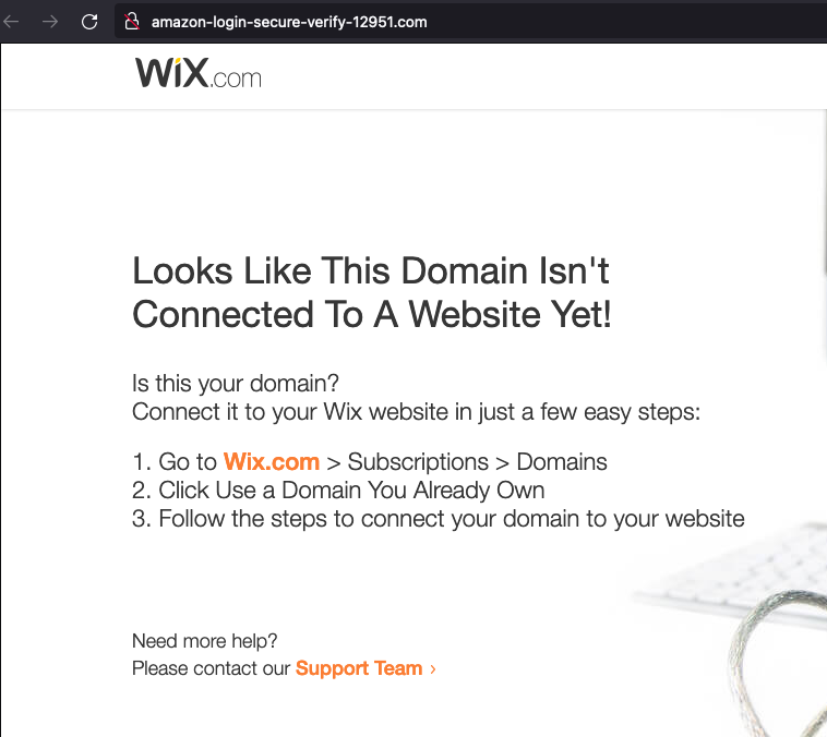 WilliamIsted's tweet photo. Hey @Wix, do you think it's the actual @amazon registering all these domains through you? https://t.co/jLMkBirPmK