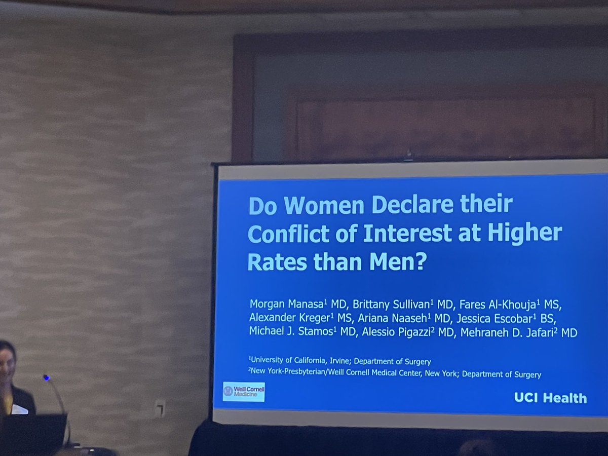 jnahmias1's tweet photo. Important work by @UCIrvineSurgery Morgan Manasa @D_JafariMD at @PCSAsurg
Payment disparities btwn female and male authors.
#PCSA2022 https://t.co/sPBqKg1gLh