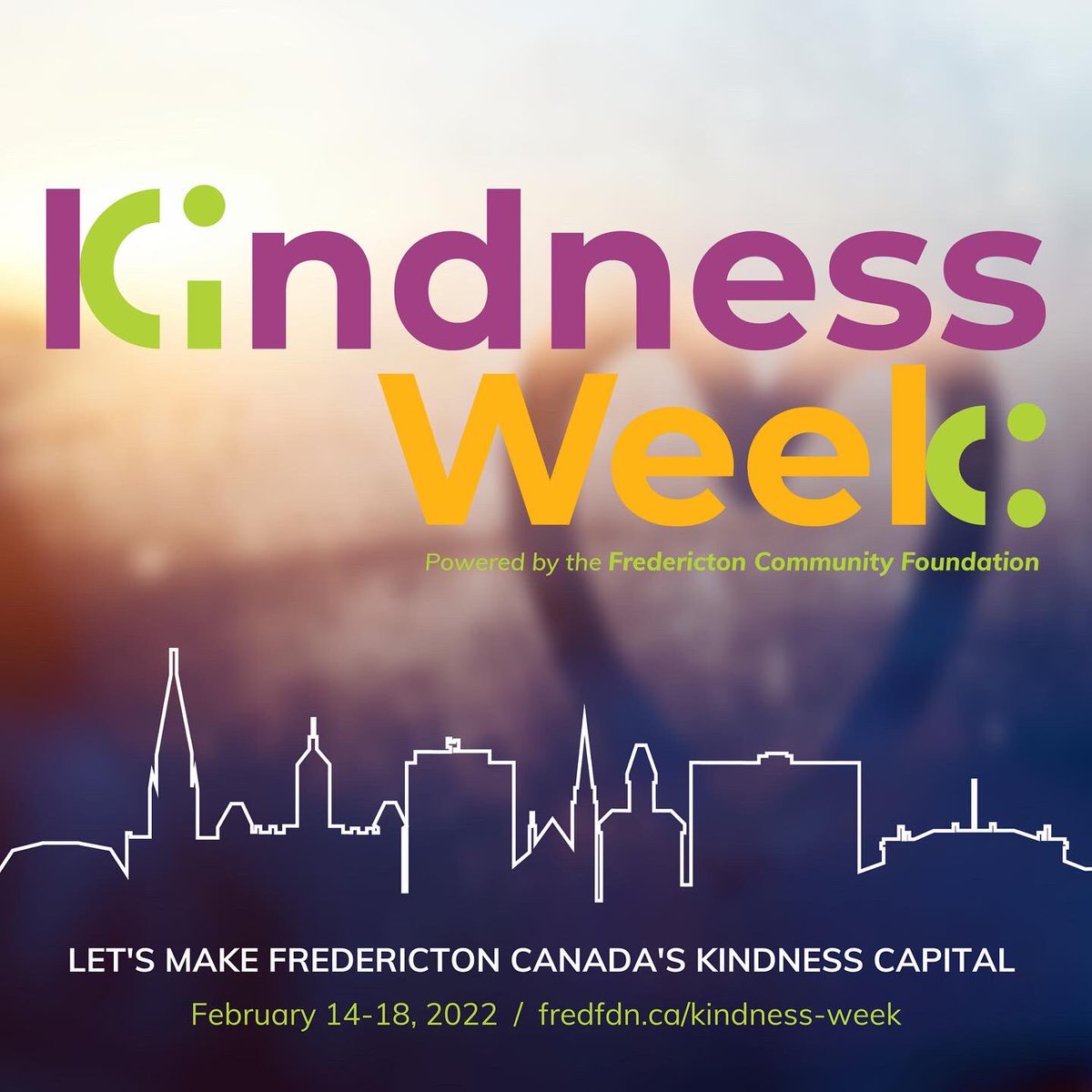 It’s Kindness Week! Join us <a href="/FrederictonCF/">Fredericton Community Foundation</a> by spreading a little extra kindness. Perform a random act of kindness, and share using #FrederictonKind and inspire others to pay it forward. #fredericton #kindnessweek
