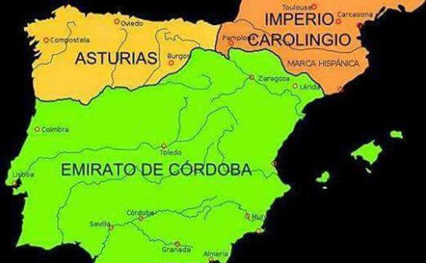 توییتر \ 𝕭𝖔𝖗𝖗𝖎𝖓𝖌𝖊𝖗 🇷🇸 در توییتر: «“Asturias España, y el resto tierra conquistada” Ahí tenemos mapa de la península ibérica en el año 910, año en el que se traslada