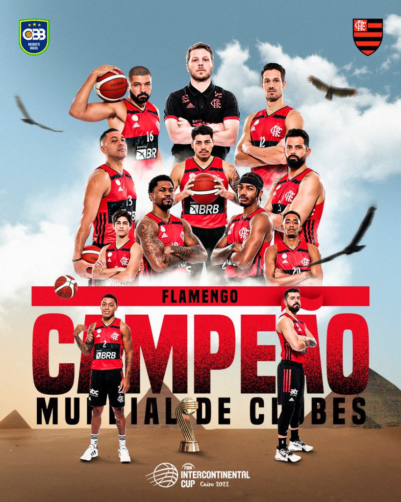 Basquete Brasil - CBB on X: Parabéns ao @TimeFlamengo pelo bicampeonato do  Mundial de Clubes da FIBA! Vitória contundente sobre o San Pablo Burgos, da  Espanha, por 75 a 62, no Cairo