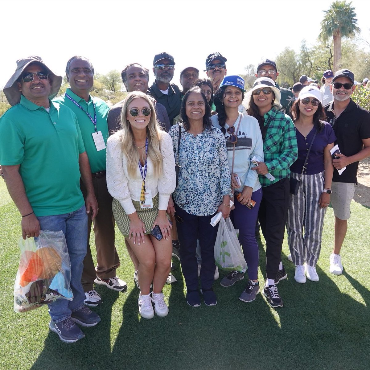 PGATour's tweet photo. Huge contingent here for @SRTheegala.

Mom
Dad
Five uncles
Six aunts
Four cousins
Swing coach
Trainer 
Caddie’s girlfriend 
Dad’s friends and family https://t.co/xYNtYTrzOD