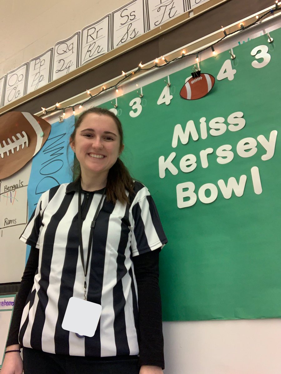 CBjkersey's tweet photo. Students competed in the Miss Kersey Bowl! The teams read 🏈passages and answered comprehension questions to earn yards. If they scored a touchdown, the team had an opportunity to answer a trivia question for an extra point! Students were so engaged &amp; excited to read! @CBGaymanES https://t.co/06HIhn24el