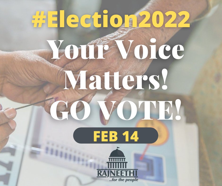 Rajneethi365's tweet photo. #Elections2022

Goa, Uttarakhand, and Uttar Pradesh goes to the polls today.

Democracy is not a spectator sport. The best celebration of democracy is to take part. GO VOTE!

#GoaElections2022 
#UttarakhandElections2022 
#UttarPradeshElections https://t.co/K5BW73e5qi