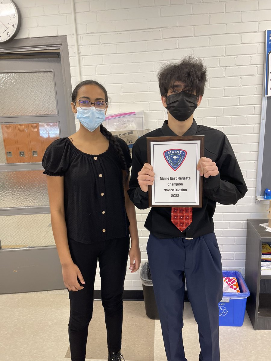 NilesWestDebate's tweet image. Congratulations to Omar Ansari &amp;amp; Yohanna Endashaw for winning the championship in the novice division at the Maine East Regatta. This is Omar's fifth championship and Yohanna's fourth championship this season. They are both on 🔥! #gowolves