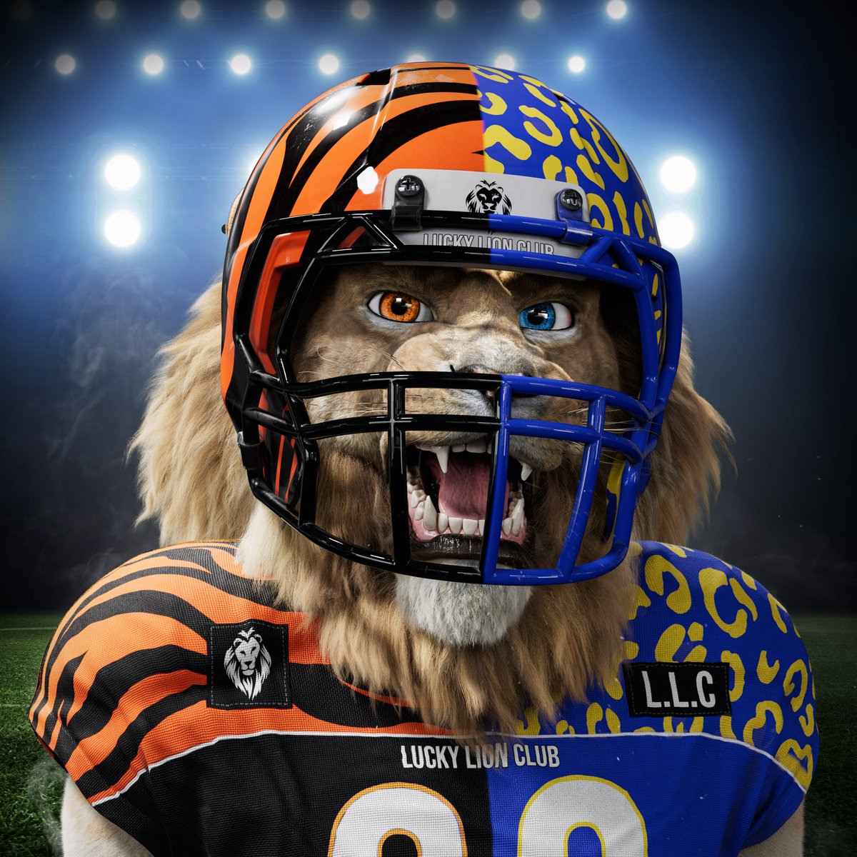 H-1 BEFORE REVEAL...🔥 

OUR LEGENDARY LION IS READY FOR THE SUPER BOWL 🏈

RAWR 🦁