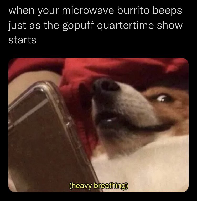 Sonny5ideUp's tweet photo. Mmmm @Gopuff #quartertimeshow burrito click here to RSVP: https://t.co/hsppad5Xot #gopuffpartner https://t.co/KaCBwxGPBa