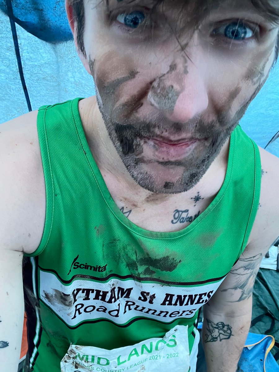 Really glad I decided to race cross country yesterday over a road 10k today. First home for the team and a great day out as always (despite the unintentional dip in the mud).