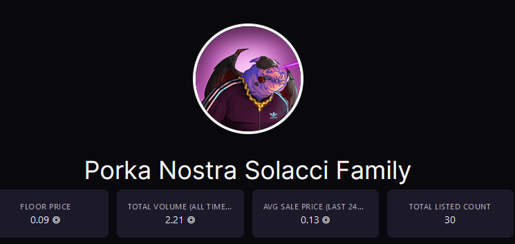 PorkaNostra's tweet photo. https://t.co/lzwFN3FE2t
The Porks are up on @MagicEden_NFT ! π·
Thank you for being that fast! Top support! β€οΈ
Remember, the Solacci Family was FREE to mint.
The Bitcoinese Family is coming up in no time with a lot of surprises. Hold at least 1 PNS NFT to be whitelsteπ https://t.co/AYfKUVJtYI