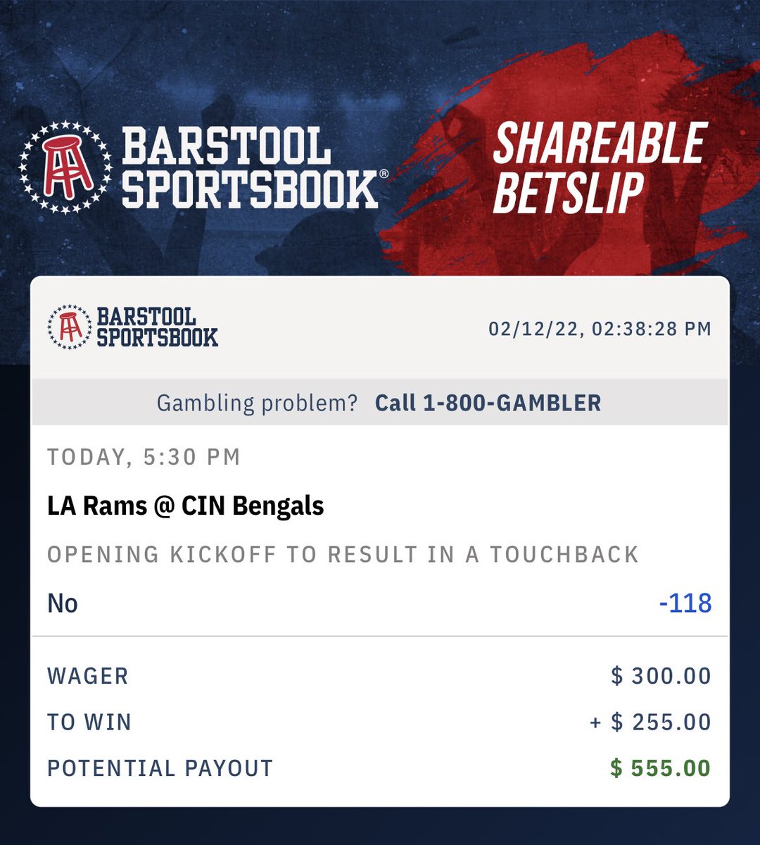 DanTheMan249's tweet photo. No shot there’s a touchback. 
#BarstoolSportsbook https://t.co/VPWHLU6bJk https://t.co/TSWu853KcL