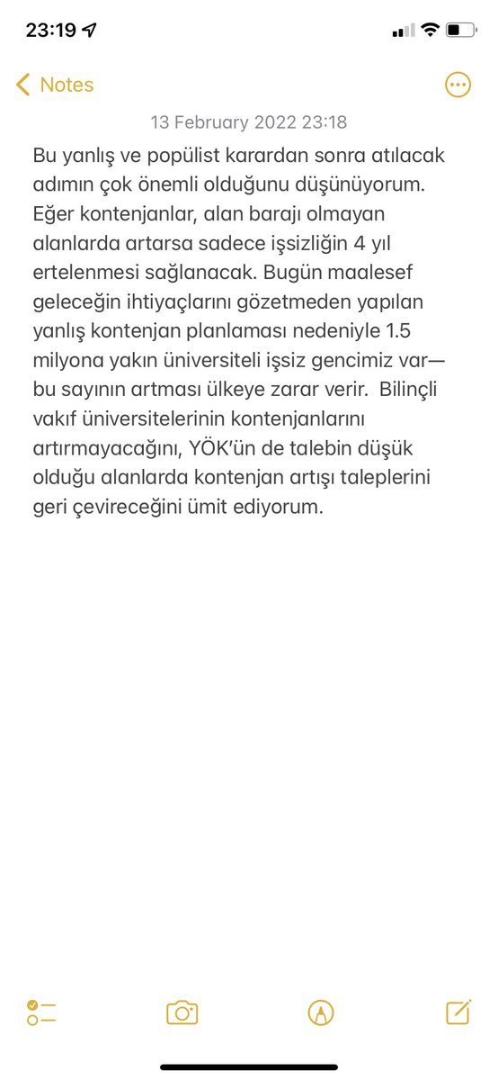 Barajın kaldırılması konusunda bir gazete benden görüş istedi. Sonra yayınlamamaya karar vermişler. Burada yayınlayalım o halde.