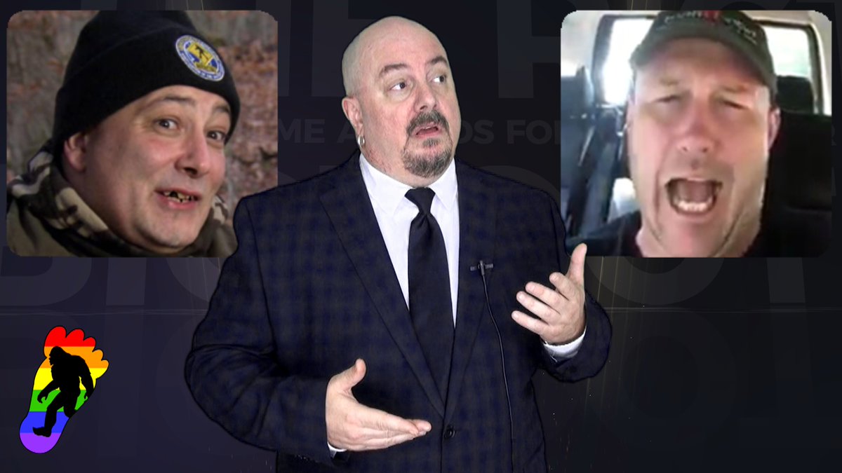 Rictor_Riolo's tweet photo. This Friday, the final Off the Rictor drops. Who will win the Season Four Hall of Shame? It is the end of an era in #bigfoot. Check out part 1 of the 4 part series finale here: https://t.co/YwkEMX0vQf #Sasquatch isn't real. But the drama between grown men is. https://t.co/6elDiJ9nPg