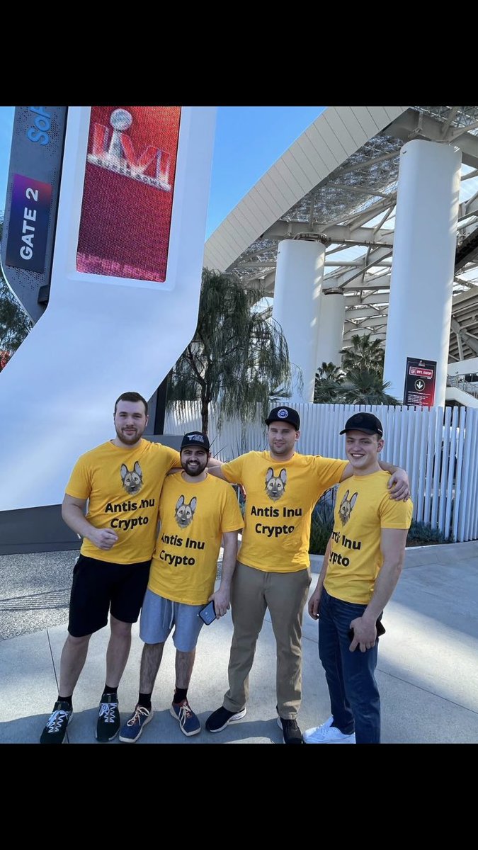 Crypto3113C's tweet image. #AntisInu is at #SuperBowl getting ready FOR THE BIG SURPRISE!! Get on ANTIS NOW BEFORE FOMO!! #ETH #Binance #cryptocurrency #Ethereum @elonmusk @cz_binance @MattWallace888 @MartiniGuyYT @AltcoinGordon