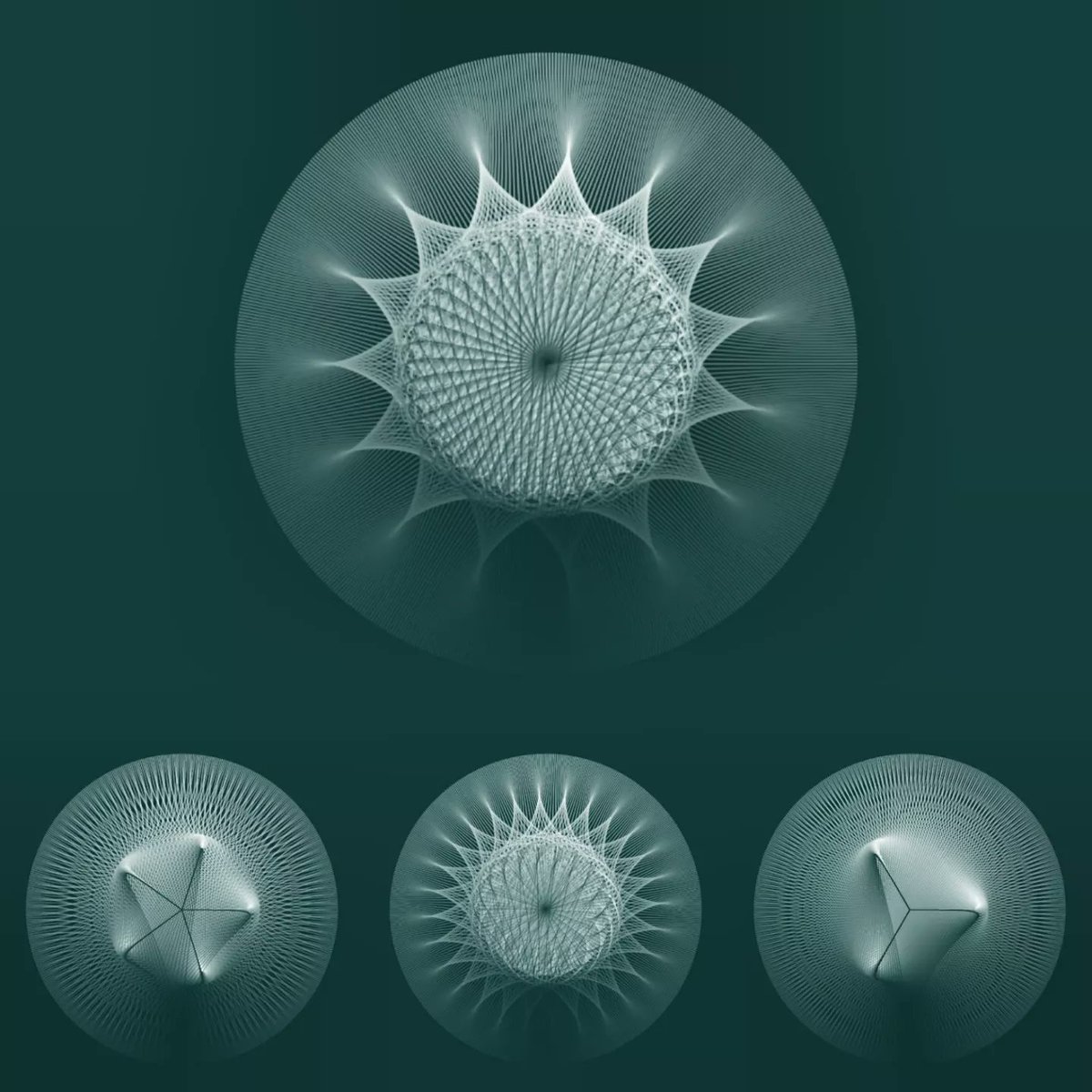 patternseeing's tweet photo. Daily sketches
.
.
#creativecoding #generativeart #mathart #processsing #p5js https://t.co/dq7MCLe0OA