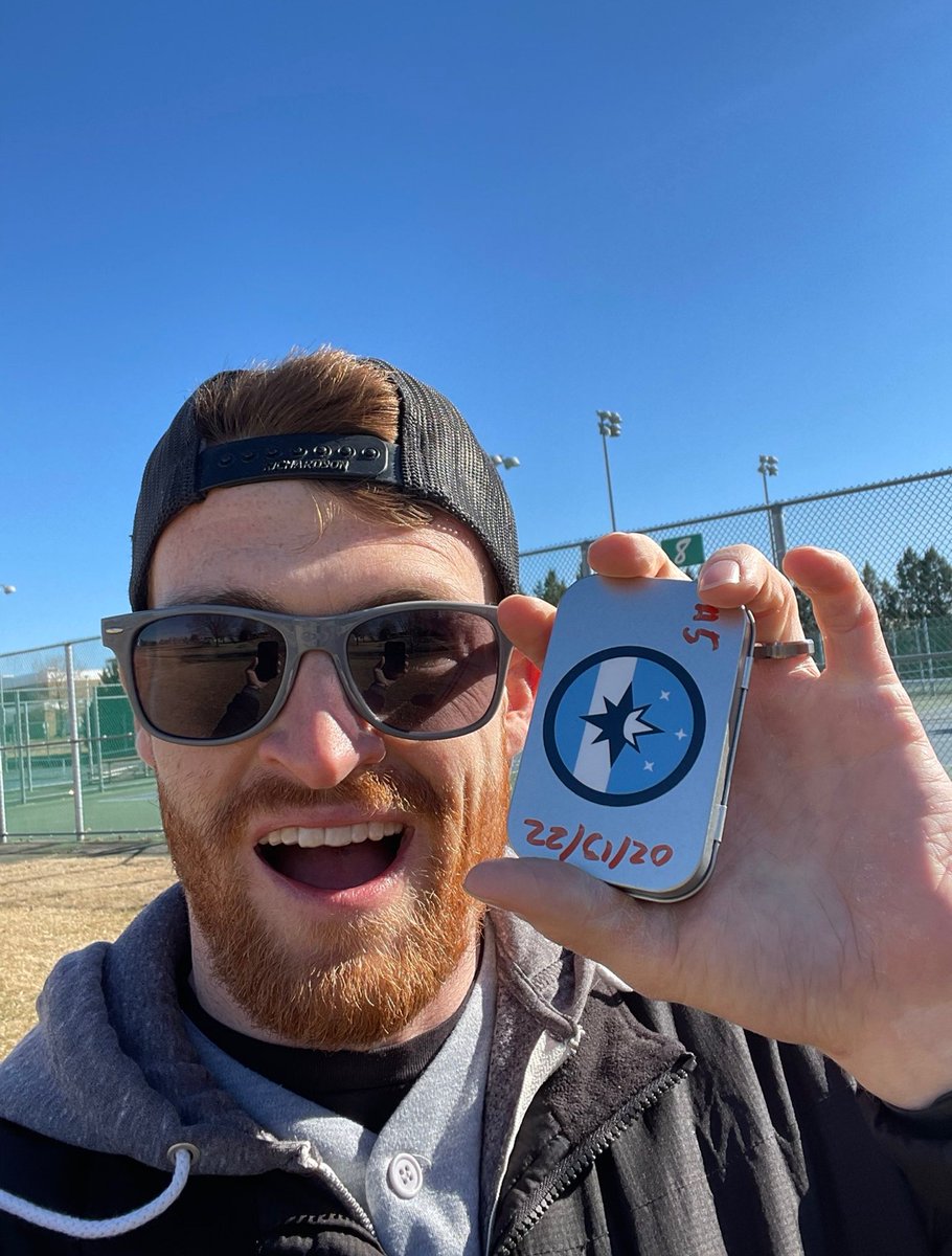 Congratulations to <a href="/mjlane115/">Michael Lane</a> ! He ran out to Gillenwaters Tennis Complex and found today’s prize.  Thanks to everyone for participating and enjoy the rest of your Super Bowl Sunday.