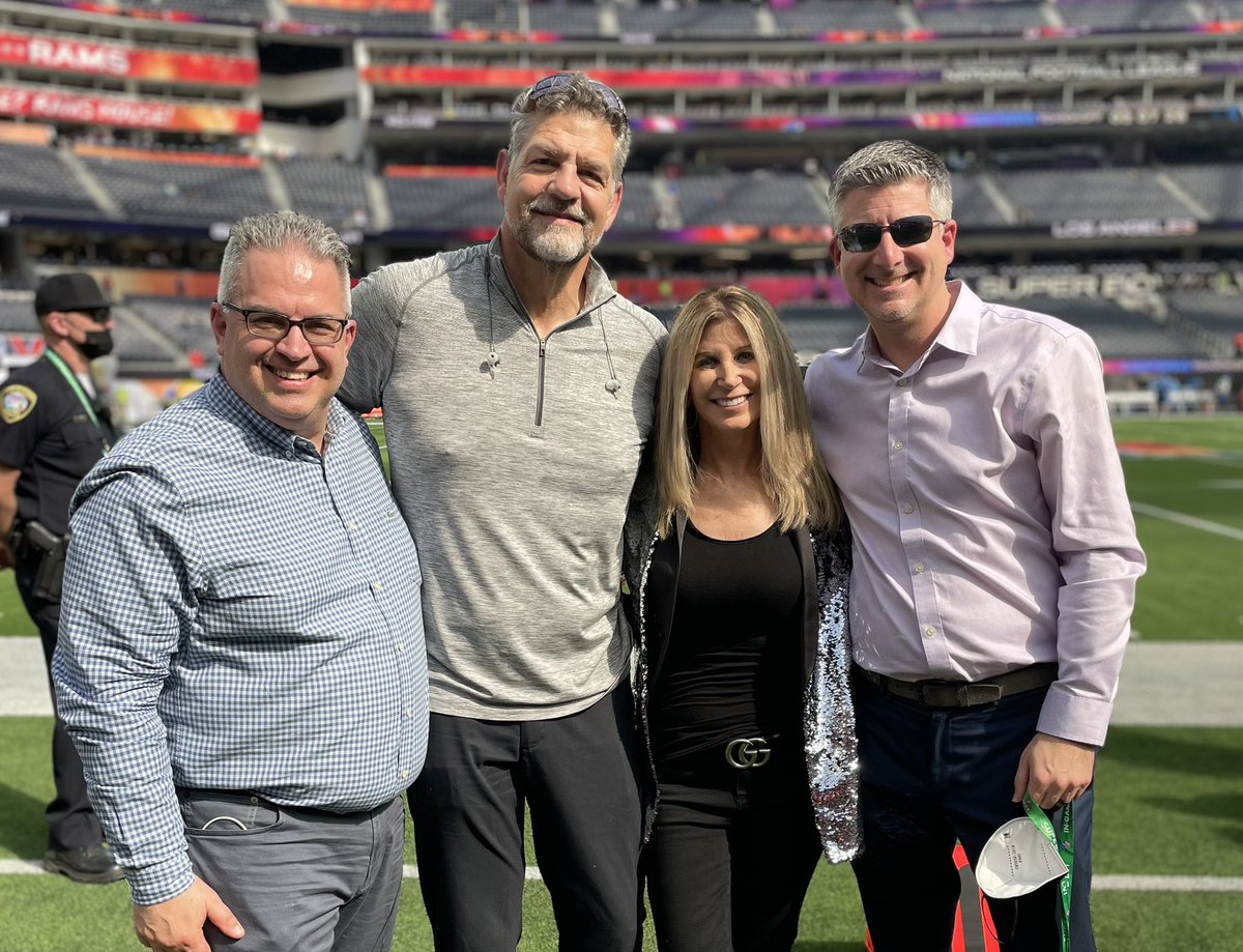 Westwood One Sports (@westwood1sports) on Twitter photo Our sideline reporters - and producers - for today’s game.
The incredibly talented <a href="/LauraOkmin/">Laura Okmin</a> and <a href="/golic/">Mike Golic</a> assisted by the best in the business, <a href="/RobLuzzi/">Rob Luzzi</a> and <a href="/MDEaby/">Mike Eaby</a>.
#SBLVI Our sideline reporters - and producers - for today’s game.
The incredibly talented <a href="/LauraOkmin/">Laura Okmin</a> and <a href="/golic/">Mike Golic</a> assisted by the best in the business, <a href="/RobLuzzi/">Rob Luzzi</a> and <a href="/MDEaby/">Mike Eaby</a>.
#SBLVI