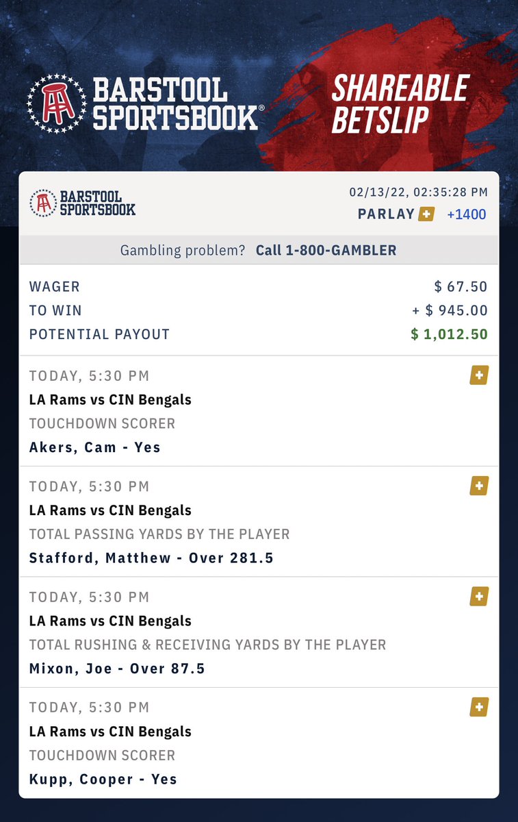 #BarstoolSportsbook What do you say? ⁦<a href="/stoolpresidente/">Dave Portnoy</a>⁩  barstoolsportsbook.com/bets?_p=LuHy7f…