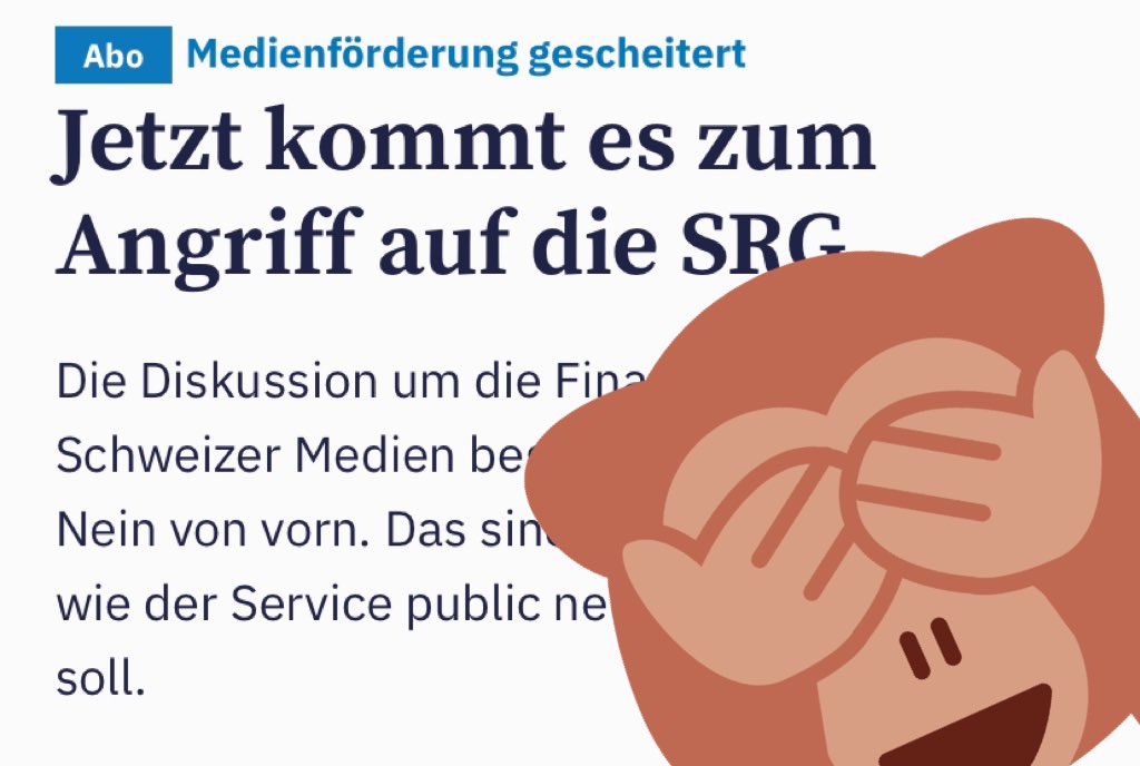 Die Gegnerschaft des #Mediengesetz kämpften gegen Staatsmedien, nicht wenige davon gegen die „Lügenpresse“. Dieses Fass ist jetzt offen, weil die Gefahr für unsere direkte Demokratie unterschätzt wurde; auch von den Medien selbst. Jetzt ist SRG im Fadenkreuz…