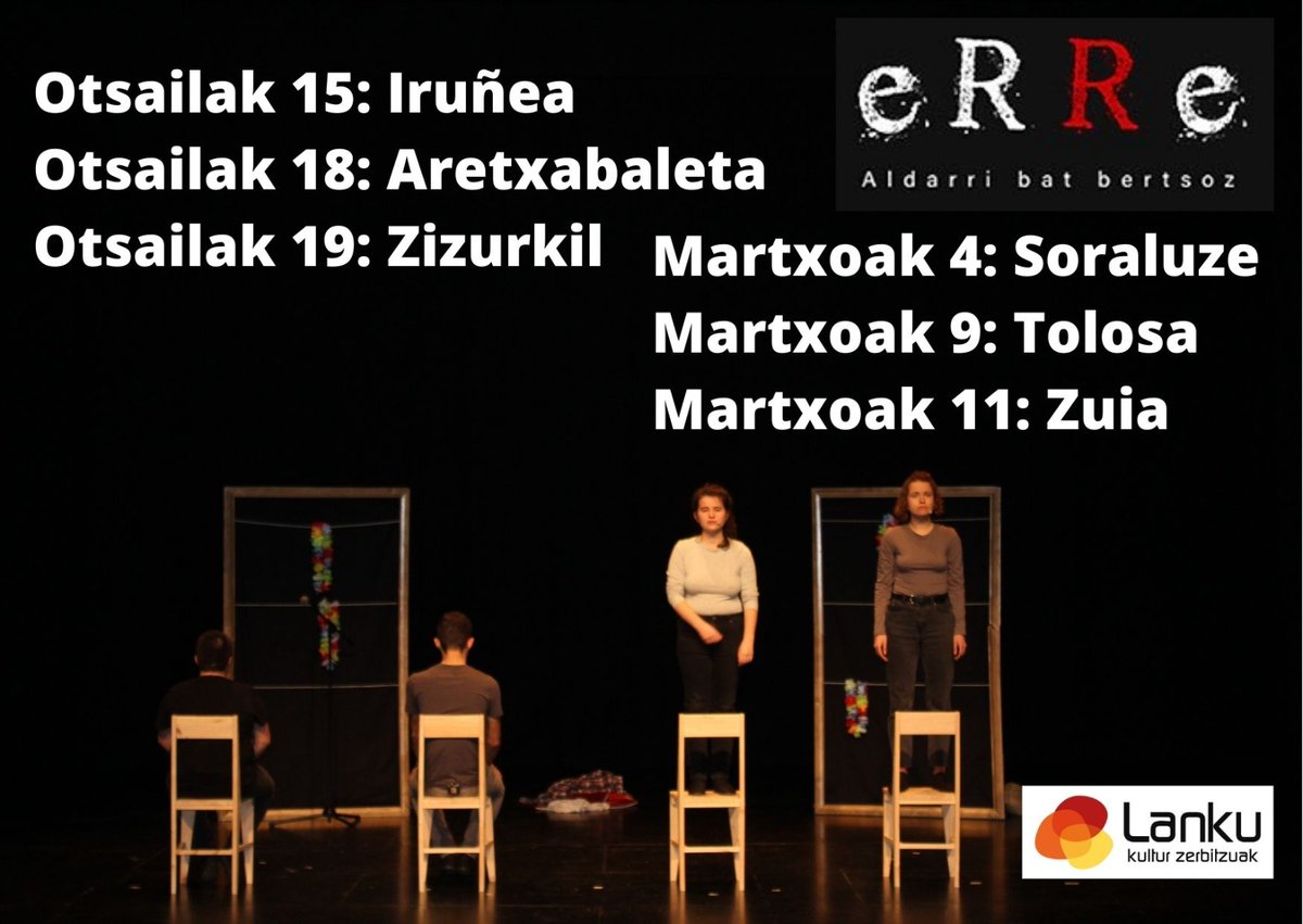 OihanaArana's tweet photo. Badakigu eRRetzeko gogoz zaudetela...
Hona hemen datozen ziten inguruko informazioa:
*Sarrerak nola eta non lortu hurrengo txioan
@haizeArana @anereuzkitze @lanku_bertsoak @orrizuria #EdurneAzkarate https://t.co/AjfLJDud6y