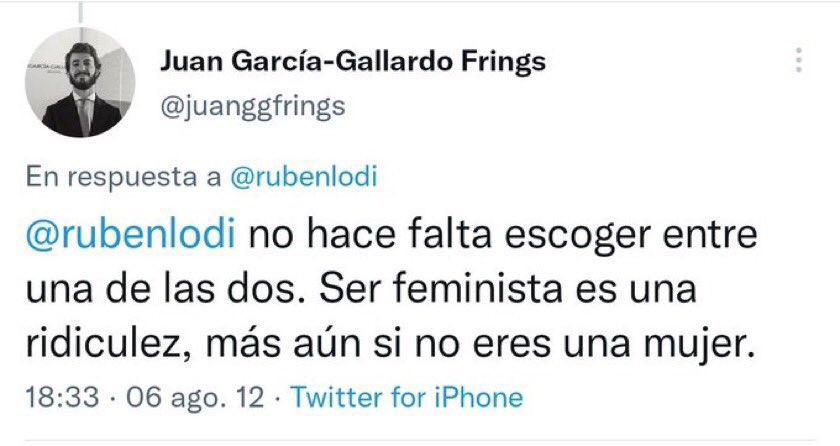 dani_garran's tweet photo. Es tremendo que un candidato de V🤮X como este, con este tipo de mensajes en su anterior cuenta de Twitter, consiga estos resultados. Veo con mucha pena lo que está pasando en mi comunidad esta noche. #EleccionesCyL13F https://t.co/aseyUshj0h
