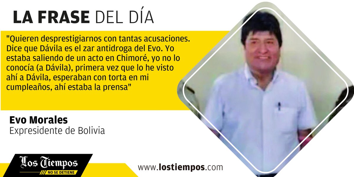 LosTiemposBol's tweet image. #FrasedelDía 
¿Qué opina de la frase del día?