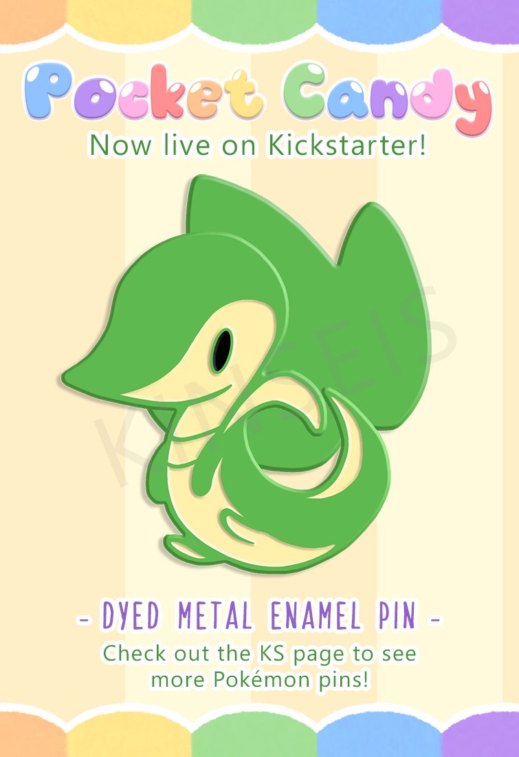_Kinseis's tweet photo. Made a render of the Snivy pin I designed for @CatsPinClub! This is what it should look like irl 🍃

We're very very close to our main goal, please check out the project's page! https://t.co/0gAoOXBIbN