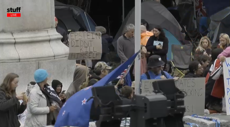 this sign at the protest???