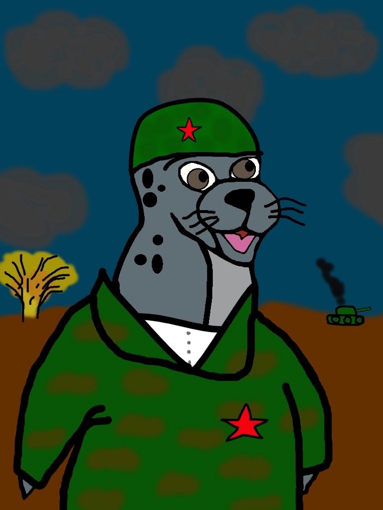 this is a military seal, and he has his own unique story that you can read in his description in the collection. And also by purchasing it you will help this animal and orphans!!! #NFTCommumity #nftcollectors #NFTGiveway #NFTGiveaway #OpenSeaNFT #animals #Ethereum #Giveaway
