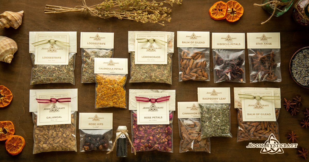 MoonMysticraft's tweet photo. Visit the Moon Mysticraft Etsy Shop for Herbs & Botanicals for all your spellwork, rituals, incenses, baths, teas and more! 🌙 Curated Curios for practicioners of all paths 🧙 Welcome & Blessed Be! 🌟 🌟 🌟 #etsy #witchcraft #spells #alchemy #wiccan #wicca #incense #altarspace https://t.co/kZ5Xu6Ihkd